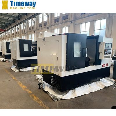 단일 스핀들 12 도구 포스트 스테이션 슬레이트 베드 CNC 라트 CK-36 최종 부품 제조