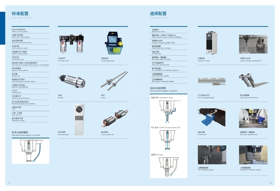 맞춤형 시멘스 CNC 제어 시스템 금속 가공을 위한 VMC 수직 가공 센터