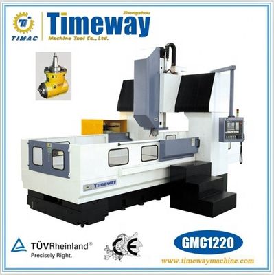 24 도구 매거진 용량과 함께 두 개의 컬럼 CNC 수직 랜트리 가팅 센터