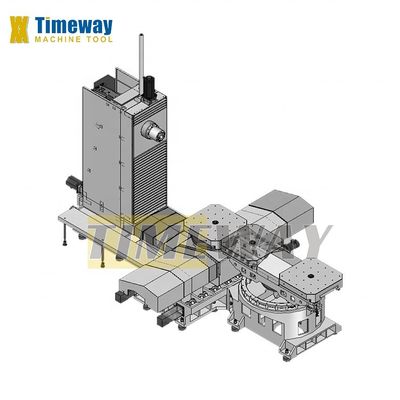 다기능 수평 기계 센터와 X/Y/Z 축 공급 속도 1-5000mm/min