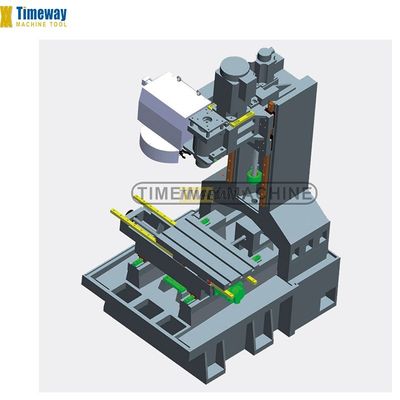 기계 정비소에서 GSK CNC 제어 시스템과 수직 가공 센터