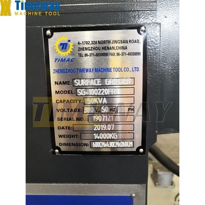 일반 CNC 고 정밀 컬럼 이동형 표면 밀러 SG-100220FR 14000KG 무게