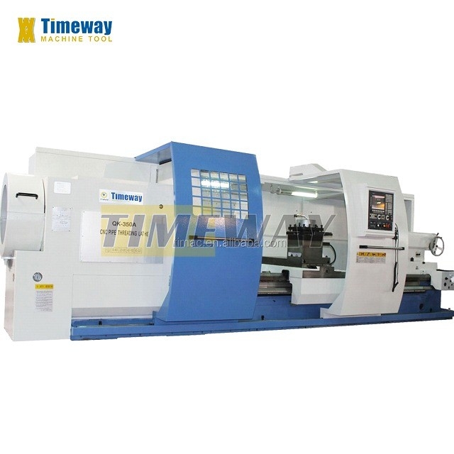 중량 CNC 수평 파이프 스레딩 터닝 머신 파이프 최대 지름 340mm