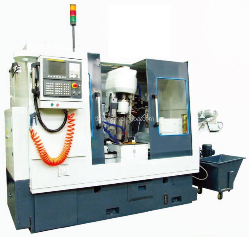 CNC 수평 변속기 hobbing 머신 큰 작업 부품을위한 스프라인 샤프트 프레싱 머신